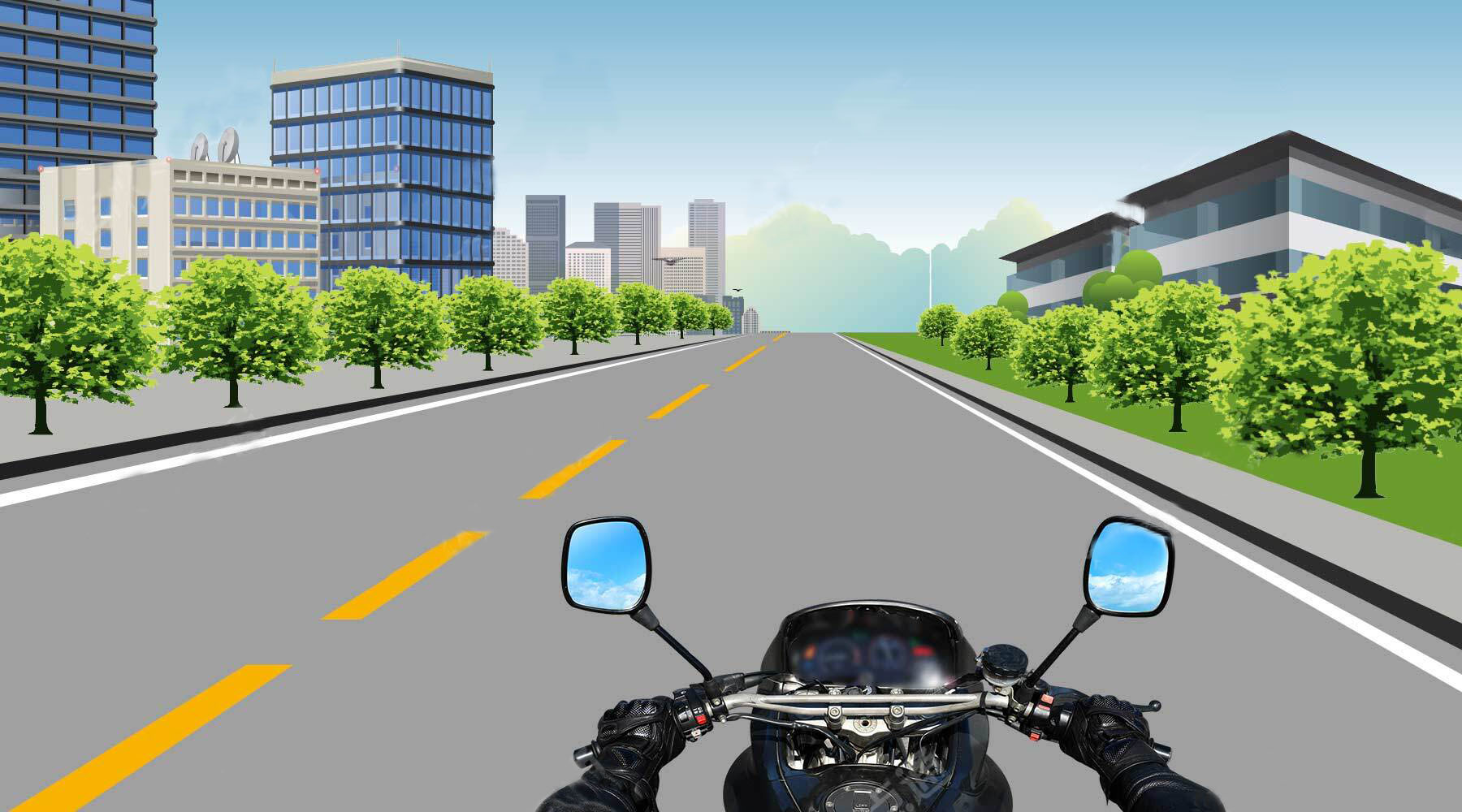 如图所示,在同方向只有1条机动车道的城市道路上,最高的行驶速…