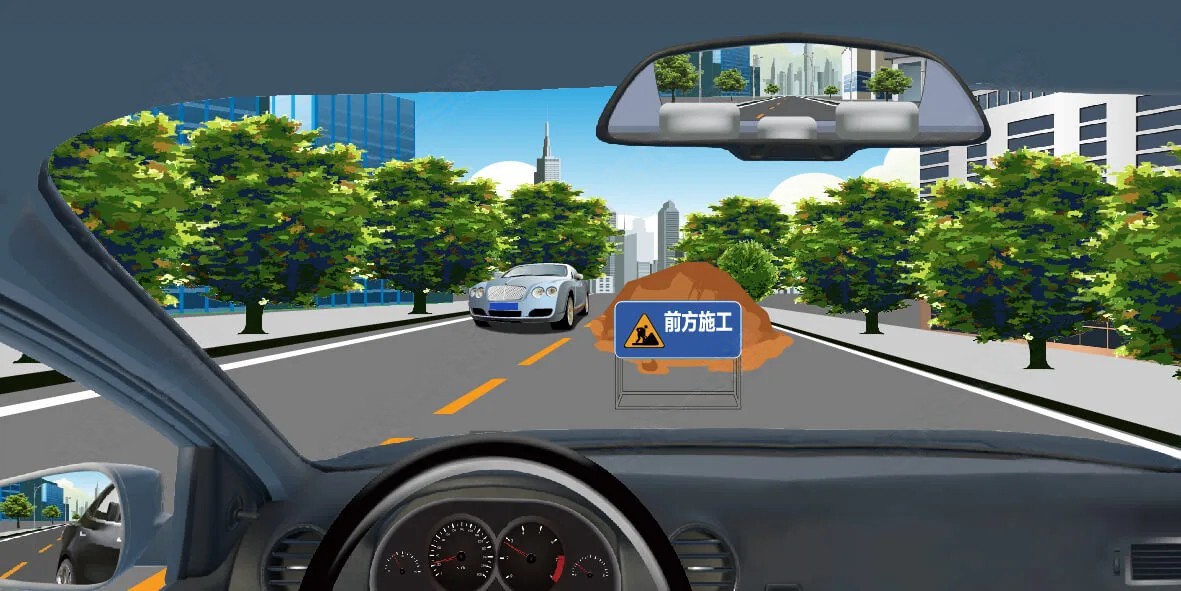 如图所示,在这种情况下怎样安全会车?