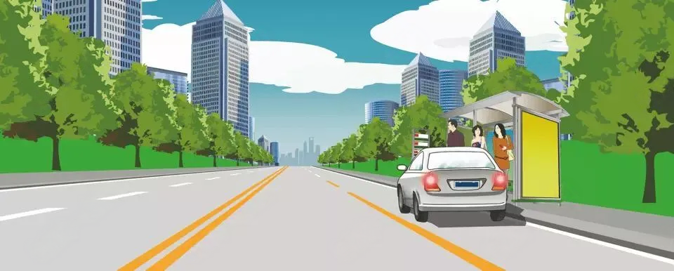 如图所示,这样停放机动车有什么违法行为?