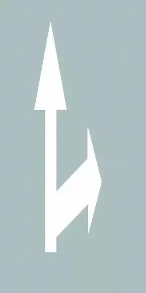 指示直行或右转弯