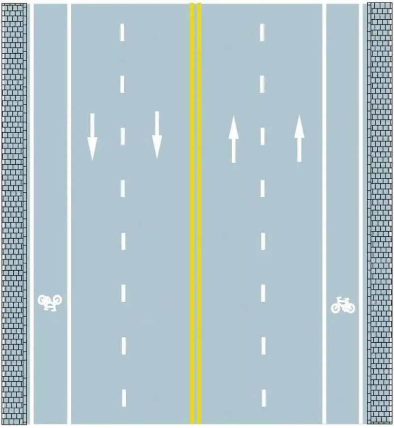 禁止跨越对向车行道分界线