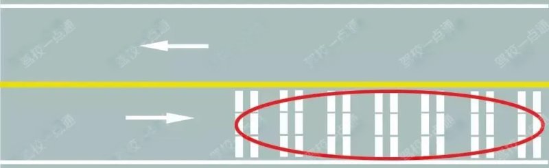 车行道横向减速标线