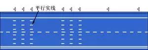 如图所示平行于路边的白色平行实线的含义是什么？