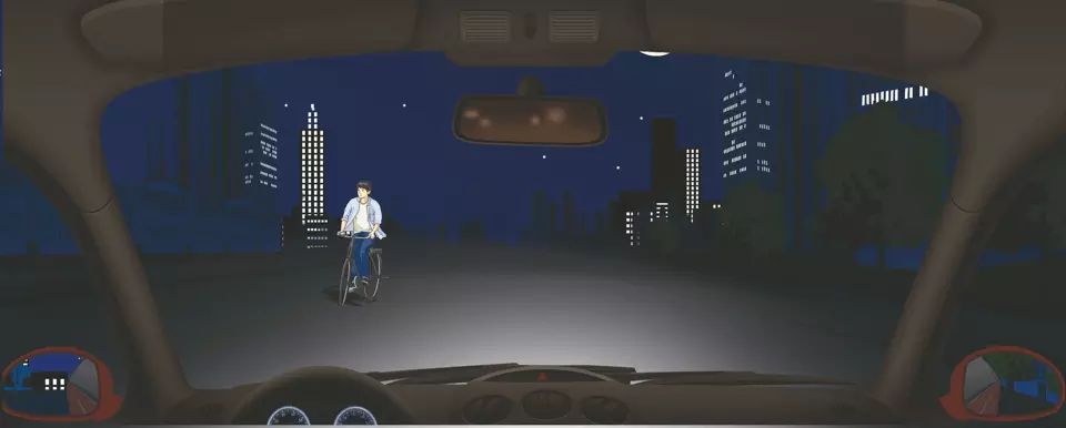 夜间驾驶机动车遇到这种情况怎样使用灯光?