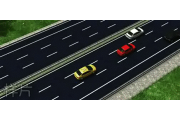 如动画所示，机动车在高速公路上行车，A车驾驶行为是否正确？
