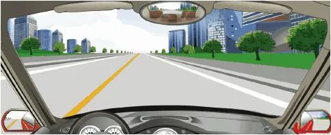 在图中所示的这段道路行驶需要注意什么？
